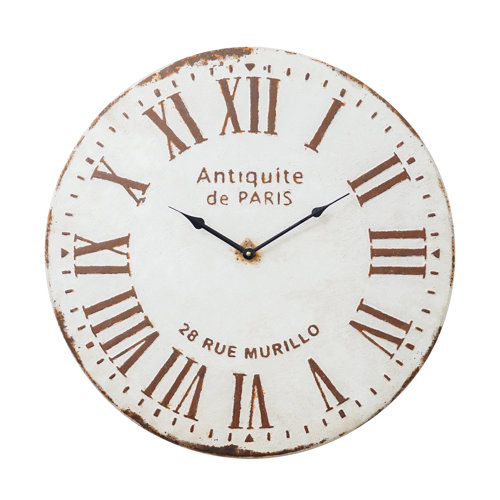 Ophelia & Co. Eleutherius Metal Wall Clock Wayfair